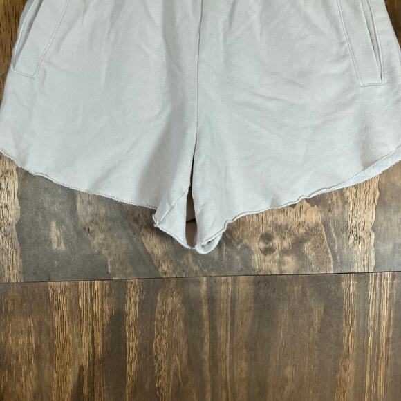 Aerie Womens Shorts Tan Pull On Cut Off Fleece Pockets Comfort Medium - Picture 3 of 10